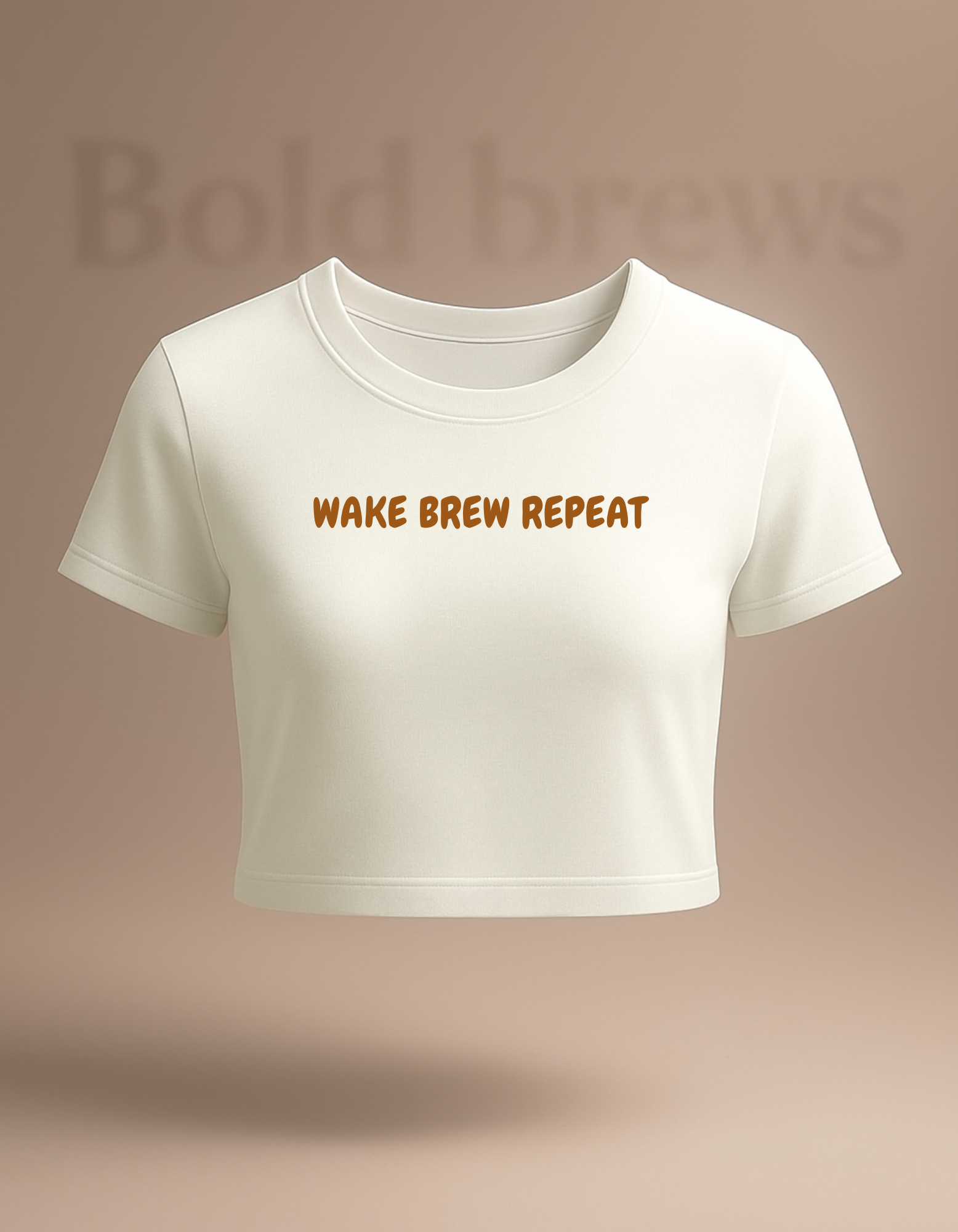 ☕ Wake Brew Repeat – Crop Tee