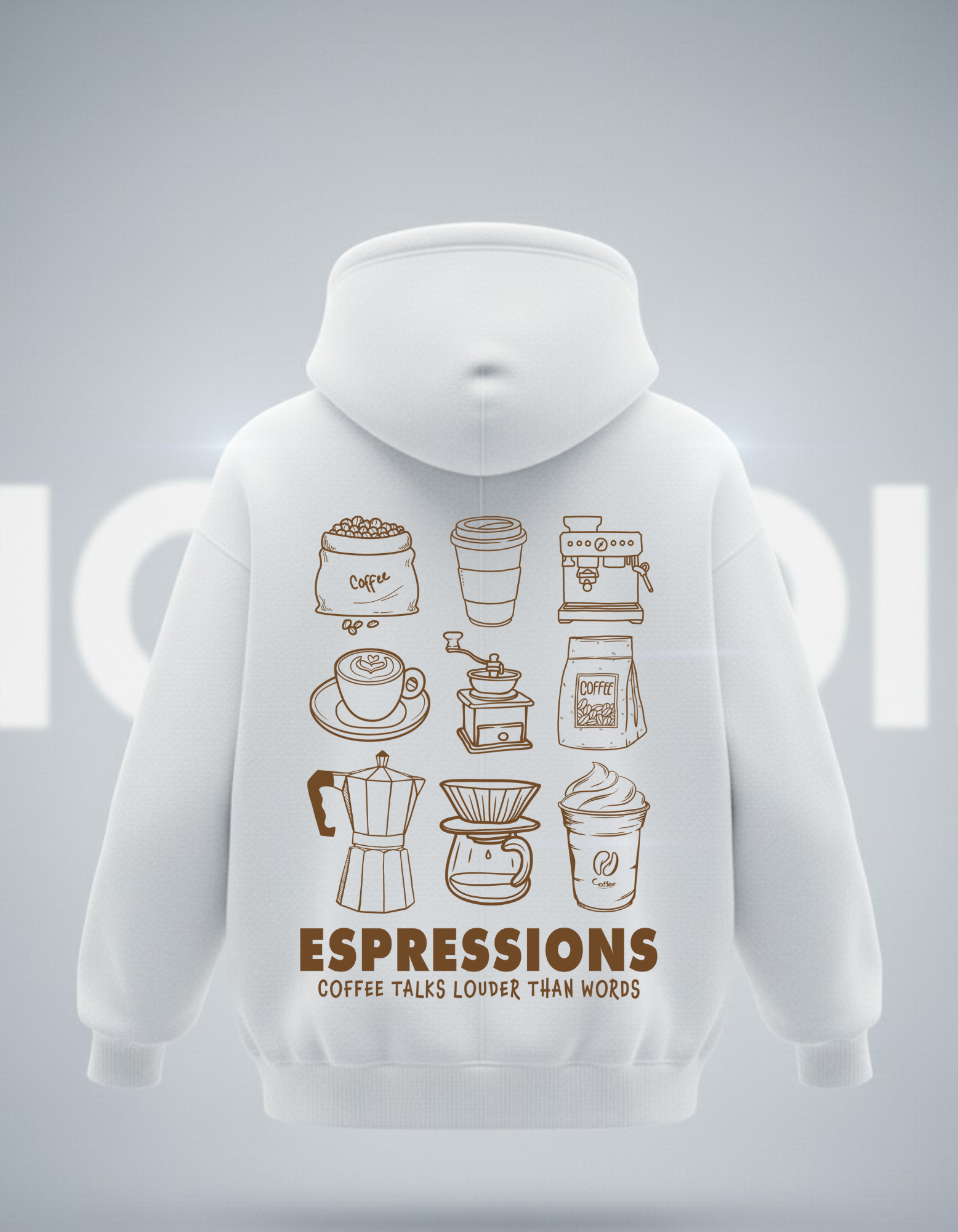 Espressions Hoodie – Coffee Talks Louder Than Words