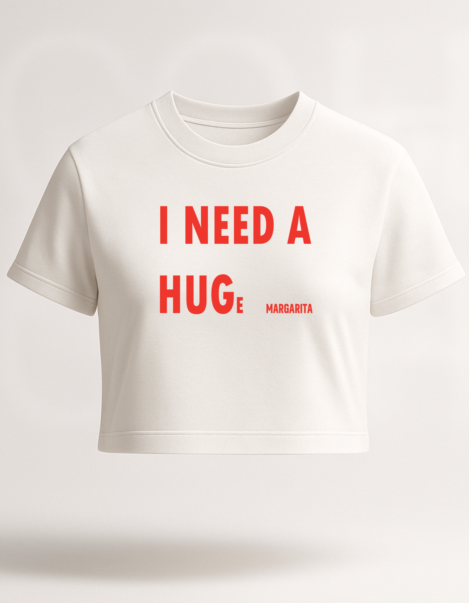 "HUGE MARGARITA" Statement Crop Tee | I Need a Huge Margarita