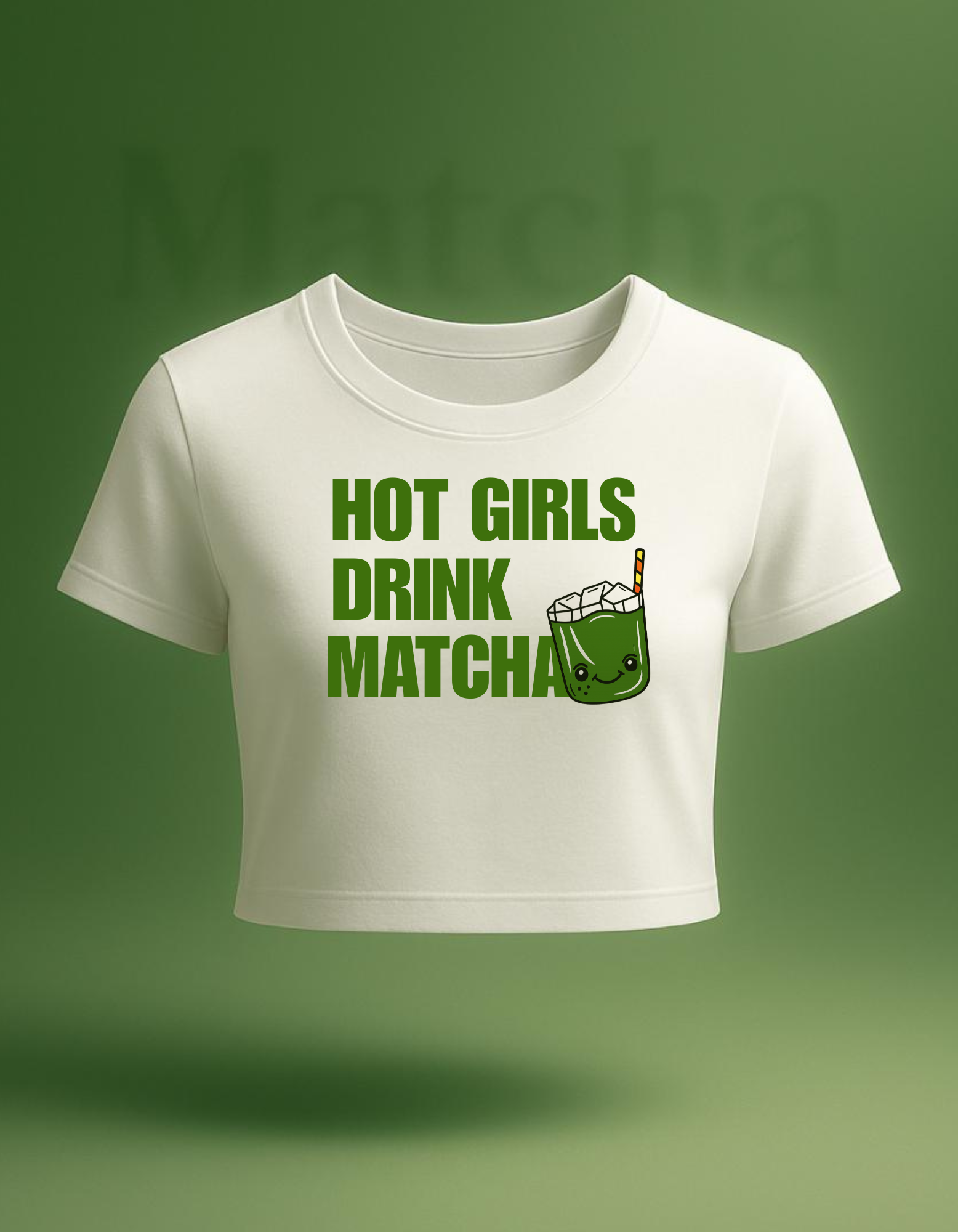 Hot Girls Drink Matcha – Crop T-Shirt